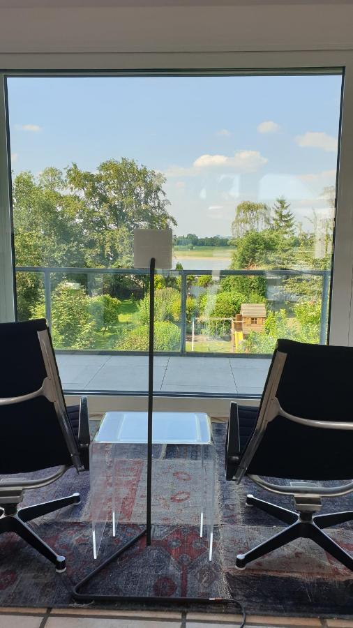Somnar Panoramaloft Mit Haestens Betten - Rheinblick 150Qm Neuss Kültér fotó